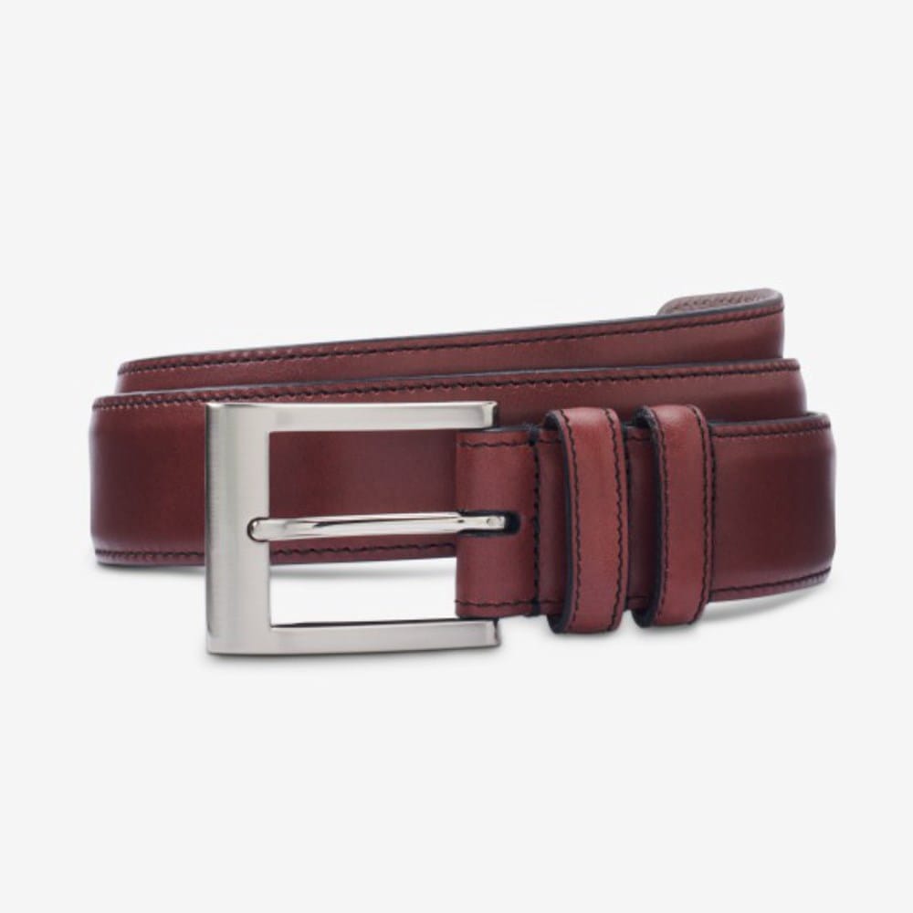 mens burgundy dress belt Matching Belt main image 0