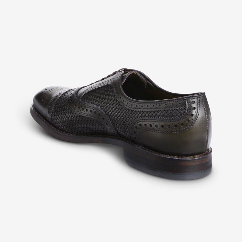 Allen Edmonds Lauderdale Black Basket Weave Cap Toe Dress Shoes‎ Size 9.5 D Men main image 3