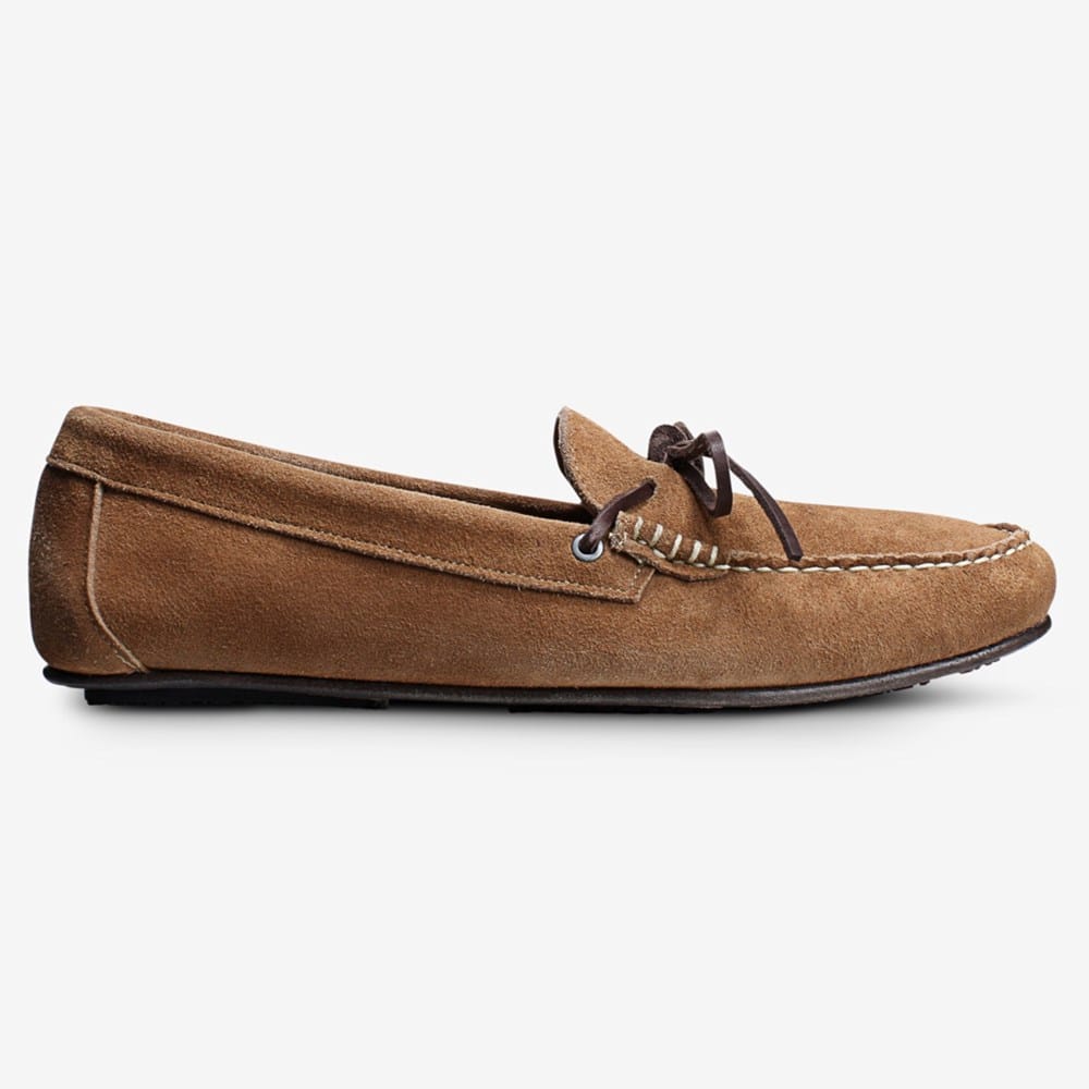 Allen Edmonds Mens 8.5 D Super Sport Suede Camp Moc‎ Driver Shoes Tan Beige Men main image 2