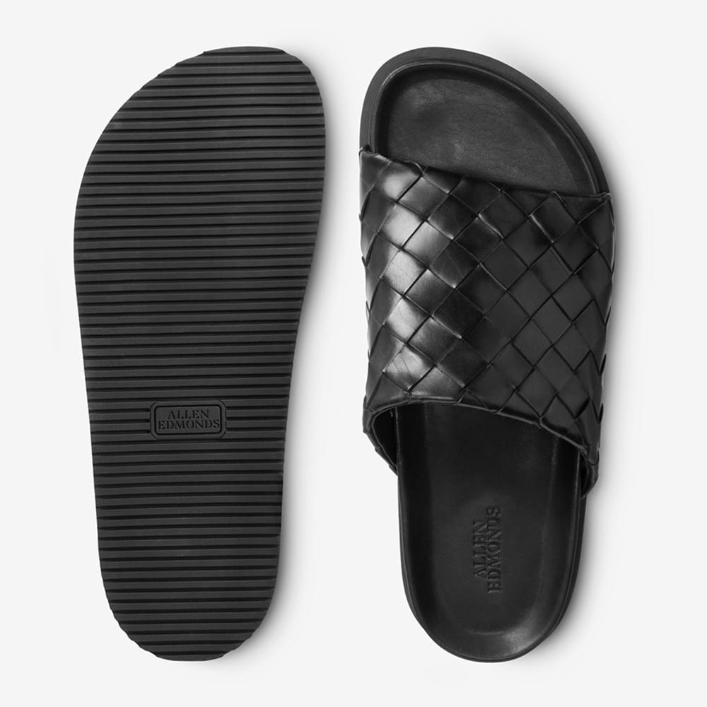 Allen Edmonds Del Mar Black Leather Slide Sandals Mens Size 13 D Quite Luxury Allen Edmonds | Shoes | Del Mar Sandal | Poshmark main image 2