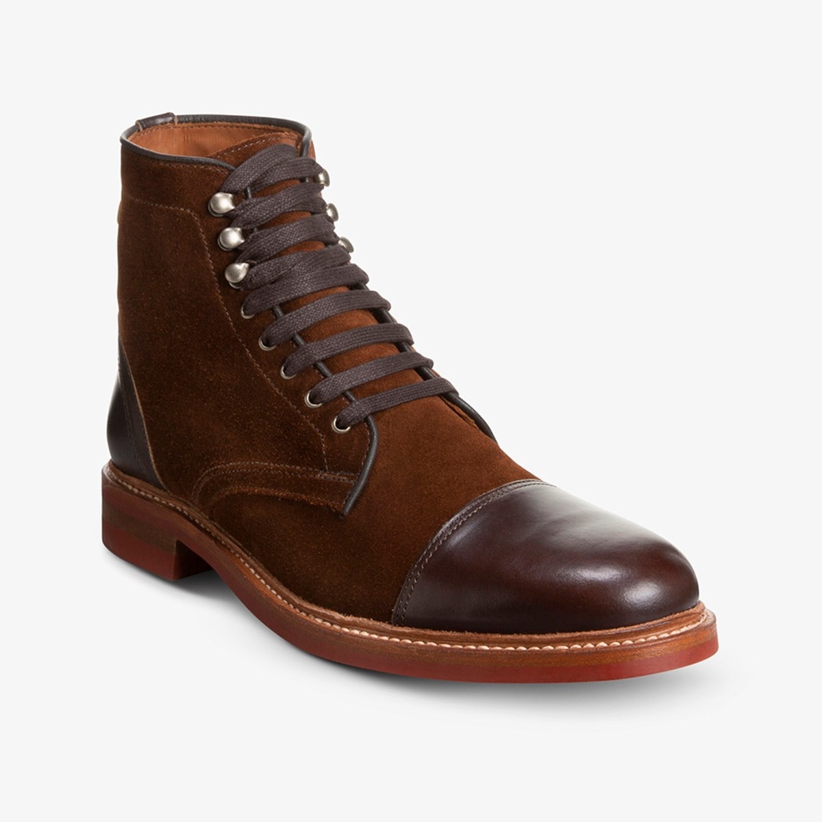 Men s Factory Second Landon Suede Cap Toe Boot ShoeBank