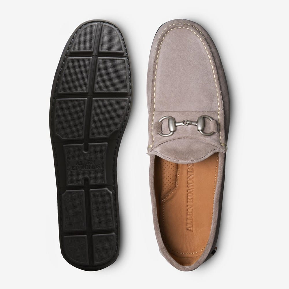 Allen Edmonds Sebastian BIT Driving Loafers Mens 9.5 D Grey‎ Suede Slip On Shoes Sebastian Bit Driving Loafer | Men main image 3
