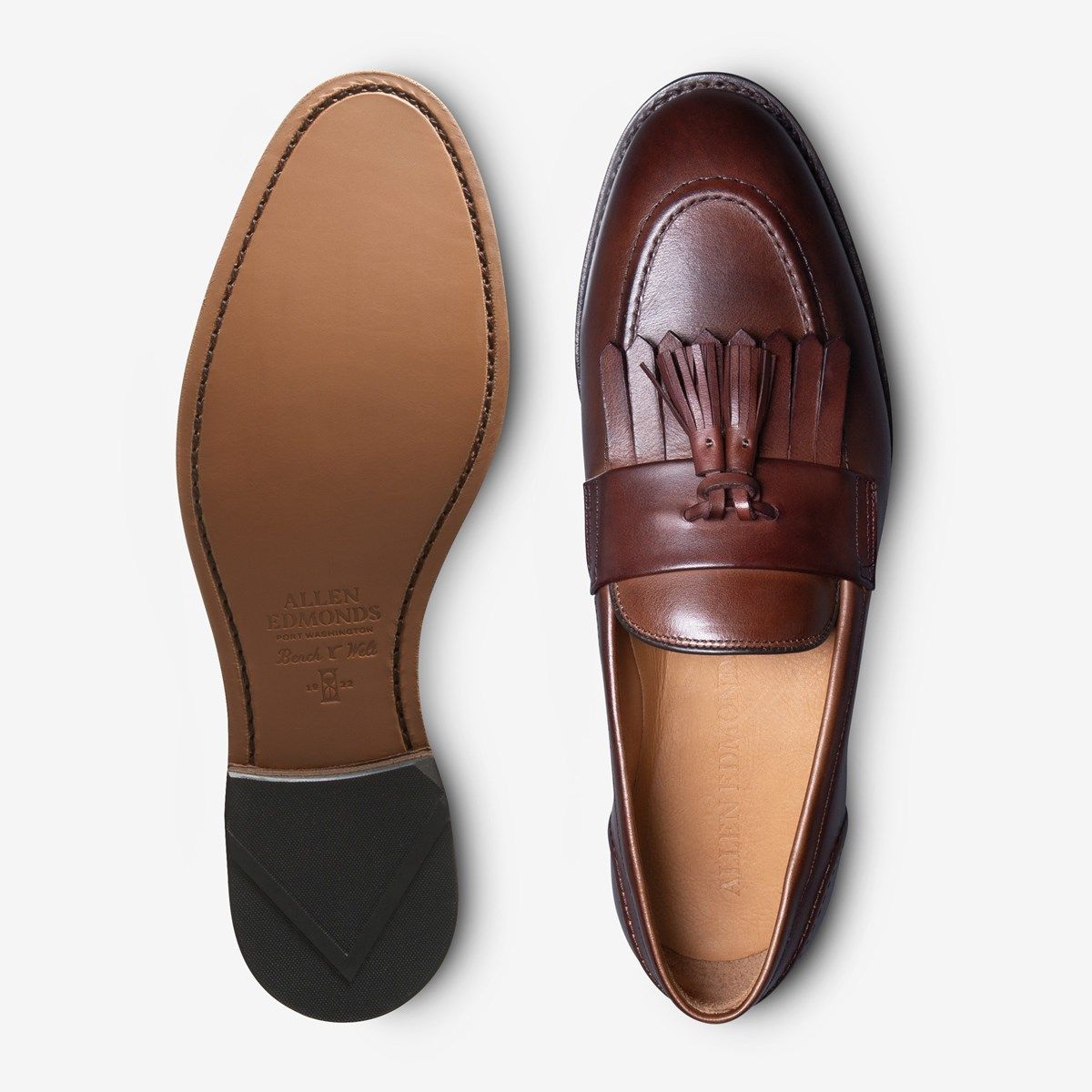 sydney sweeney anyone but you brown dress Men's Two Tone Tassel Loafer