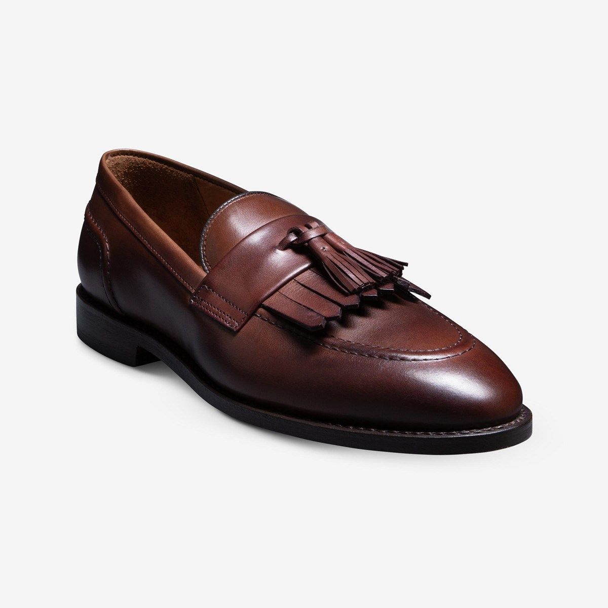 Allen Edmonds Biscayne Loafers Mens 11 AAA Brown Leather Tassel‎ Dress Shoes Allen Edmonds Biscayne Loafers Mens 11 AAA Brown Leather  main image 2