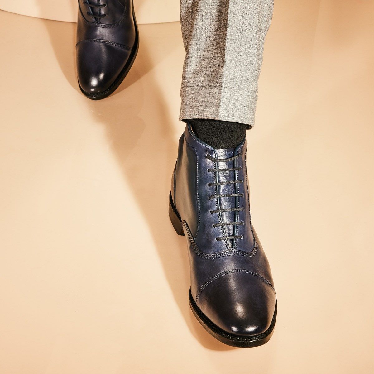 grey mens dress boots Vegan Men's Dress Boots main image 0
