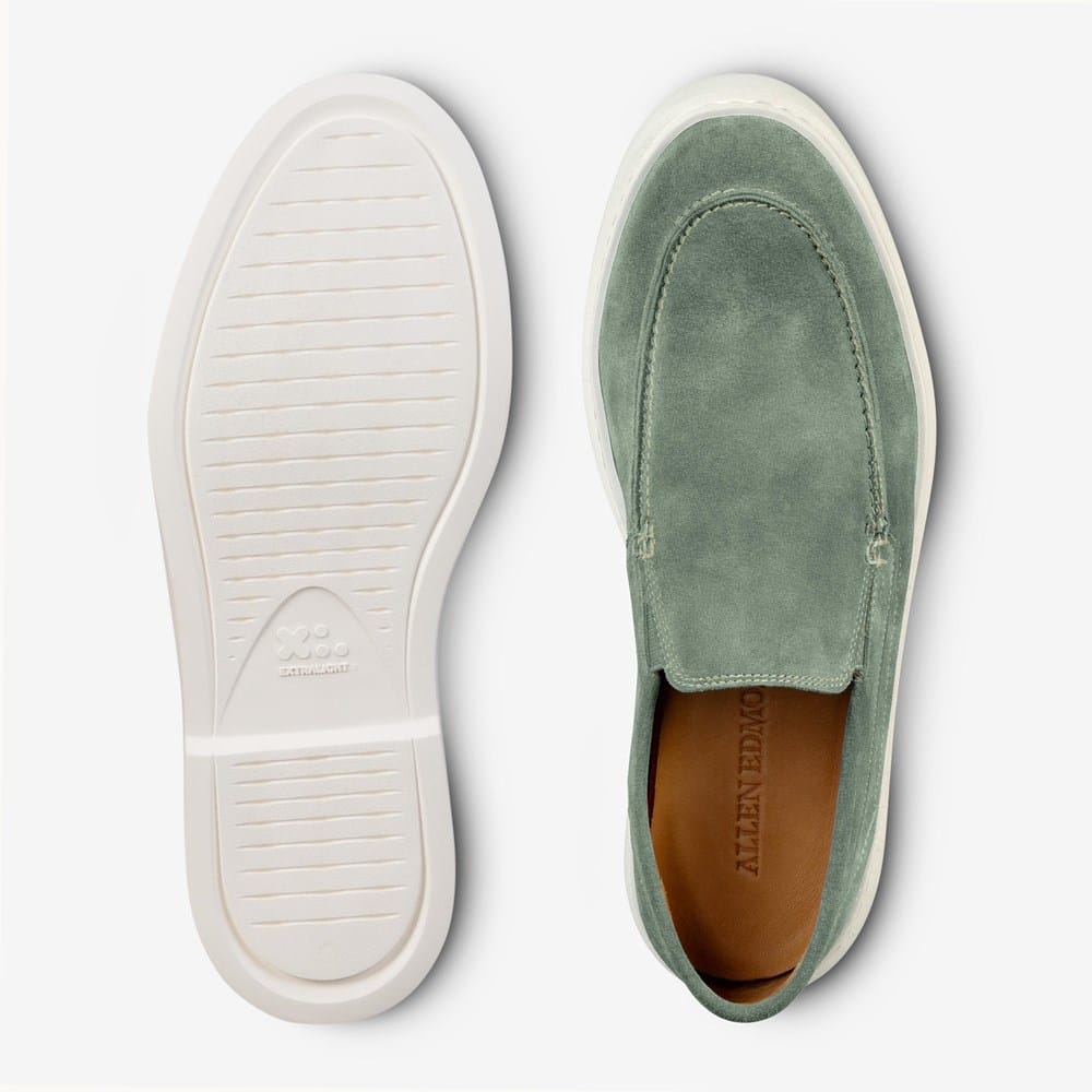 Allen Edmonds Men\'s HAYES SLIP-ON Comfort Loafers Sage Suede 10.5 Allen Edmonds Carson Venetian Hybrid Slip-on Sea Suede  main image 4