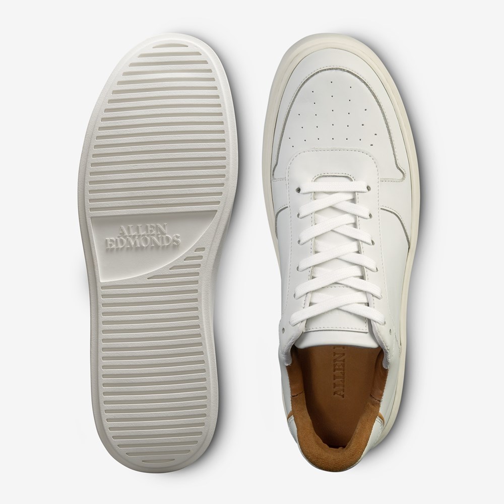 ★Allen Edmonds(Men)★Owen Venetian★White Leather Men's Owen Lace-up Sneaker | ShoeBank