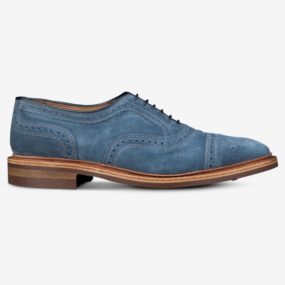 Allen Edmonds Strandmok Cap-toe Oxford‎ Suede Shoes Men 9D Grey ALLEN EDMONDS Strandmok #5194 Grey Slate Suede Leather Cap  main image 3