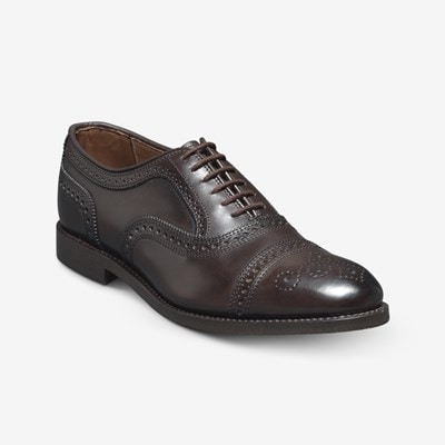 Allen Edmonds Seneca Vチップ スプリットトゥ Men's Factory Second Strand Cap-toe Oxford with V-tread