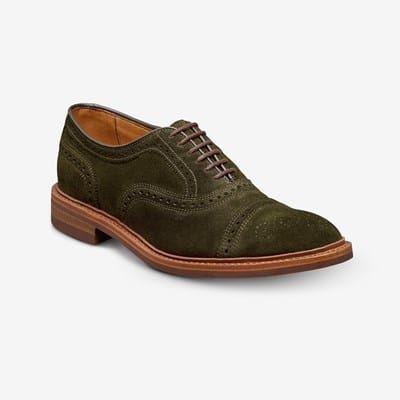 Allen Edmonds Jingle Bell Mok Oxford Wingtip Spectator Leather Mens 9 Shoes Allen Edmonds Jingle Bell Mok Oxford Wingtip Spectator  main image 4