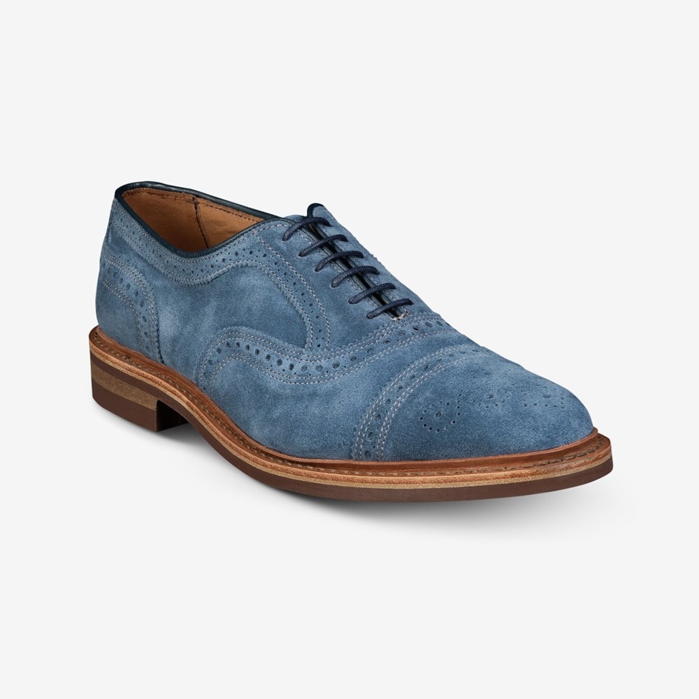 Allen Edmonds 10.5 USA製 Strand セミブローグ Men's Factory Second Strandmok Cap-toe Oxford with Dainite