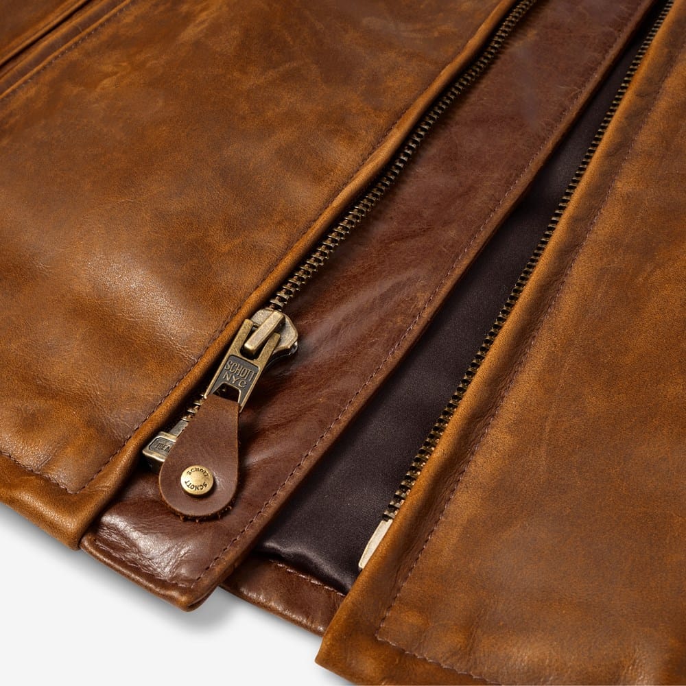 Men's Schott® N.Y.C. X Allen Edmonds Café Racer 2.0 Leather Jacket
