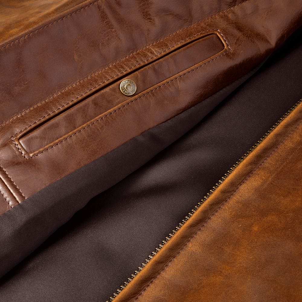 Men's Schott® N.Y.C. X Allen Edmonds Café Racer 2.0 Leather Jacket