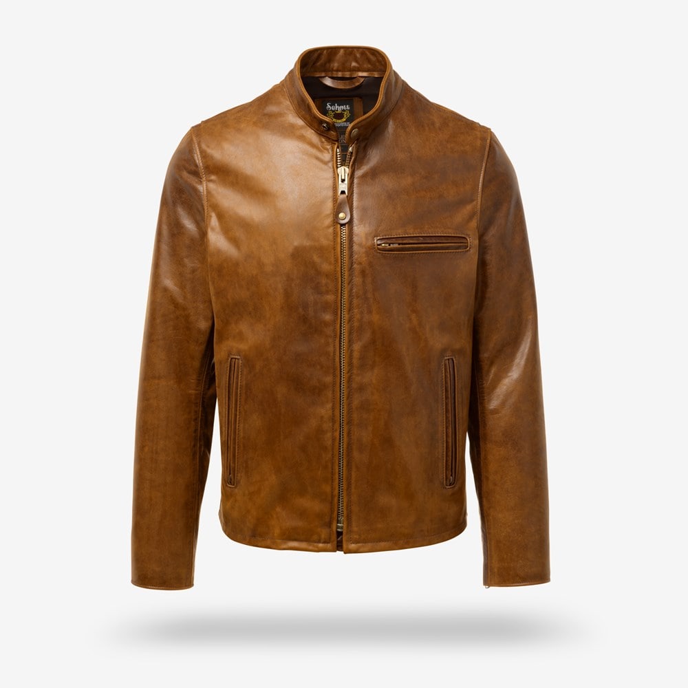 Men's Schott® N.Y.C. X Allen Edmonds Café Racer 2.0 Leather Jacket