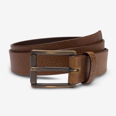 No304 Allen Edmonds ブラウン 本革ベルト　32inch Allen Edmonds Men's Yukon Belt, Brown, 32 at Amazon Men's