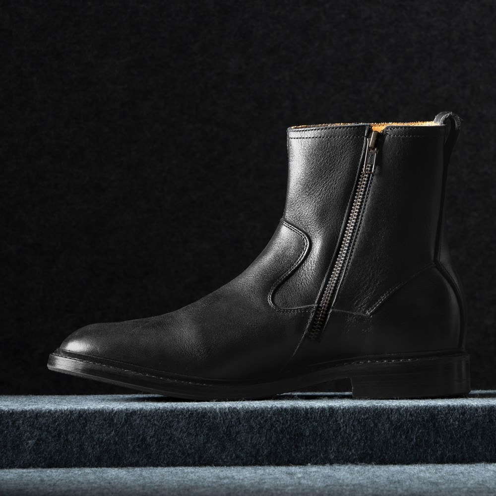 トップス znb11694POCKET 1PACK SS BLACK ENNOY Men's Factory Second Tompkins Zip-up Boot | ShoeBank