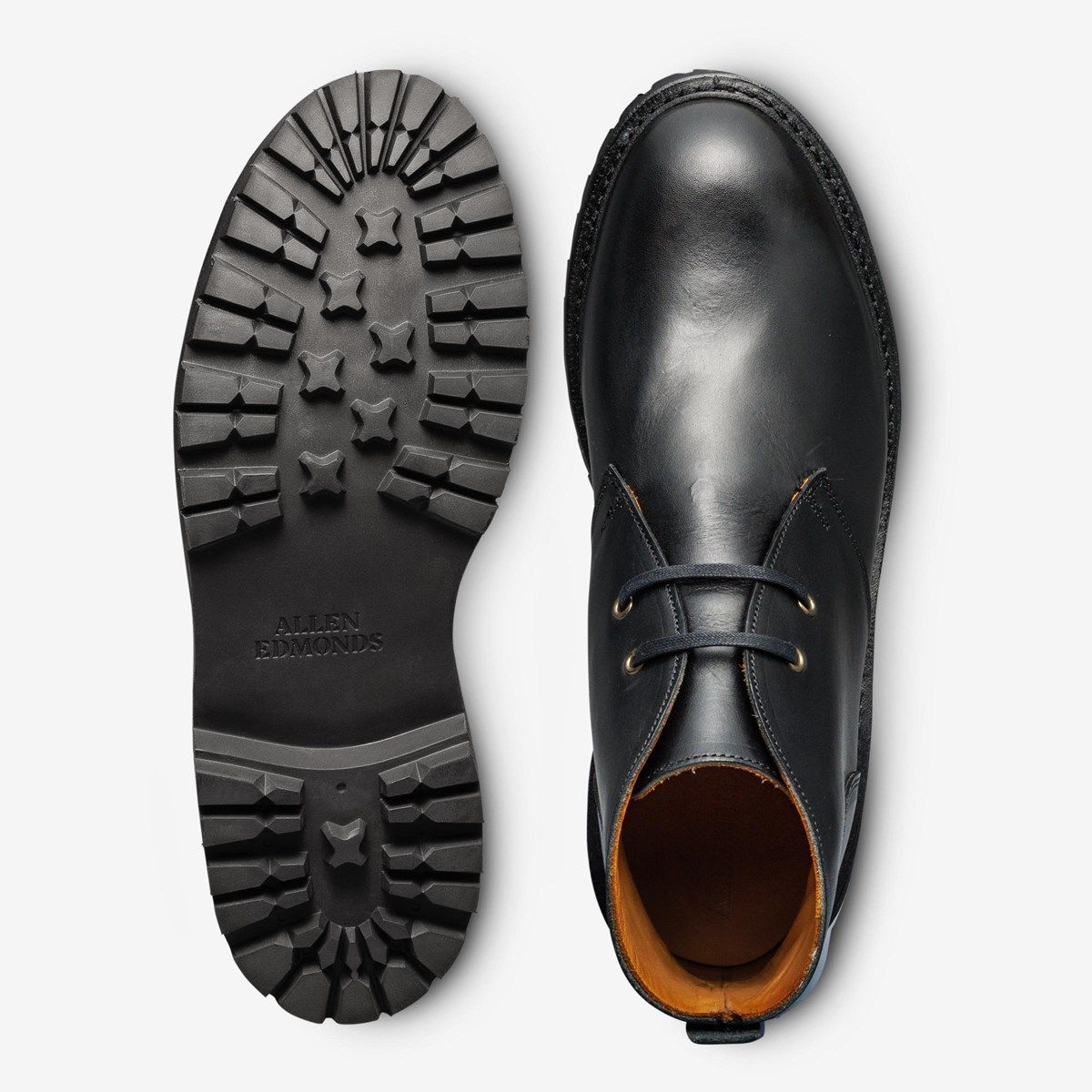 ALLEN EDMONDS Stuart Leather Lace Up Chukka Boots Shoes Black Size 9 Men main image 2