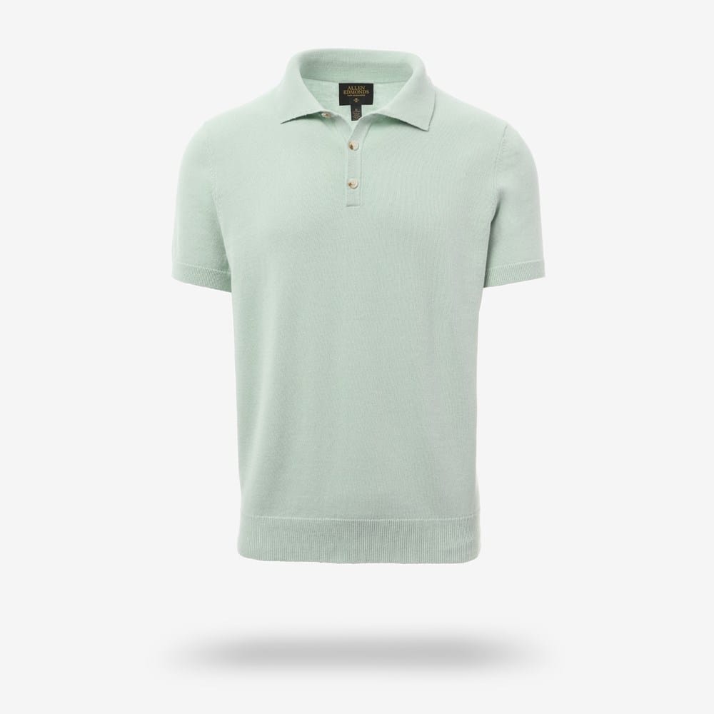 Men's Short Sleeve Knit Polo | ShoeBank