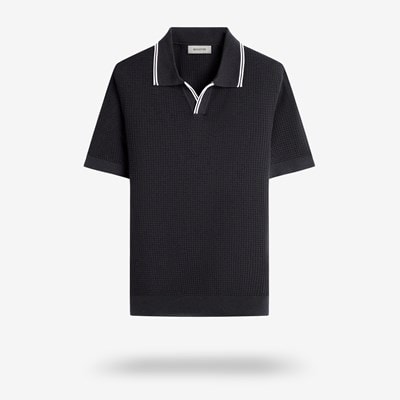 Men's Short Sleeve Knit Polo | ShoeBank