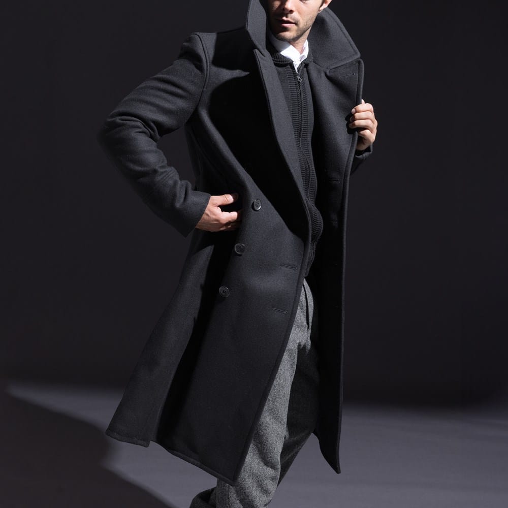 Officer Coat – Black Officer Coat v2. – 3sixteen